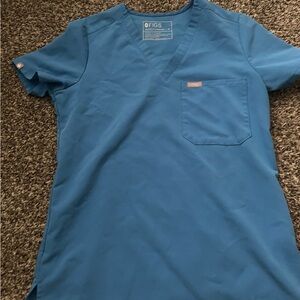 Figs Women's Capri Blue scrub top